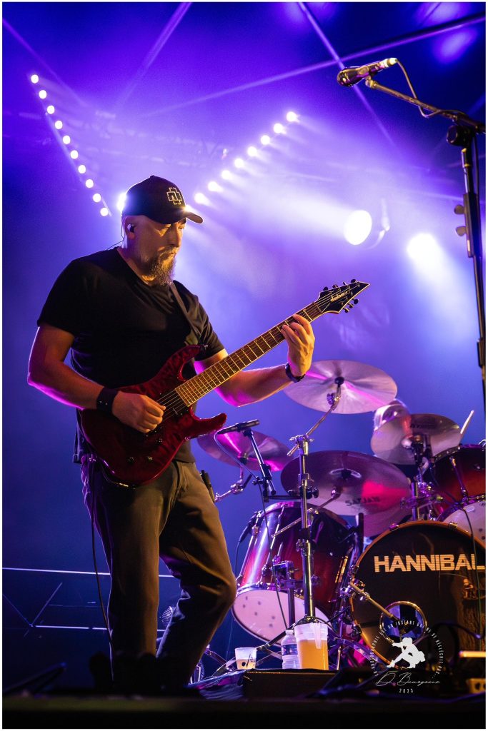 Jérôme, guitariste d'Hannibal, aux Touches (44), le 14 juin 2025
