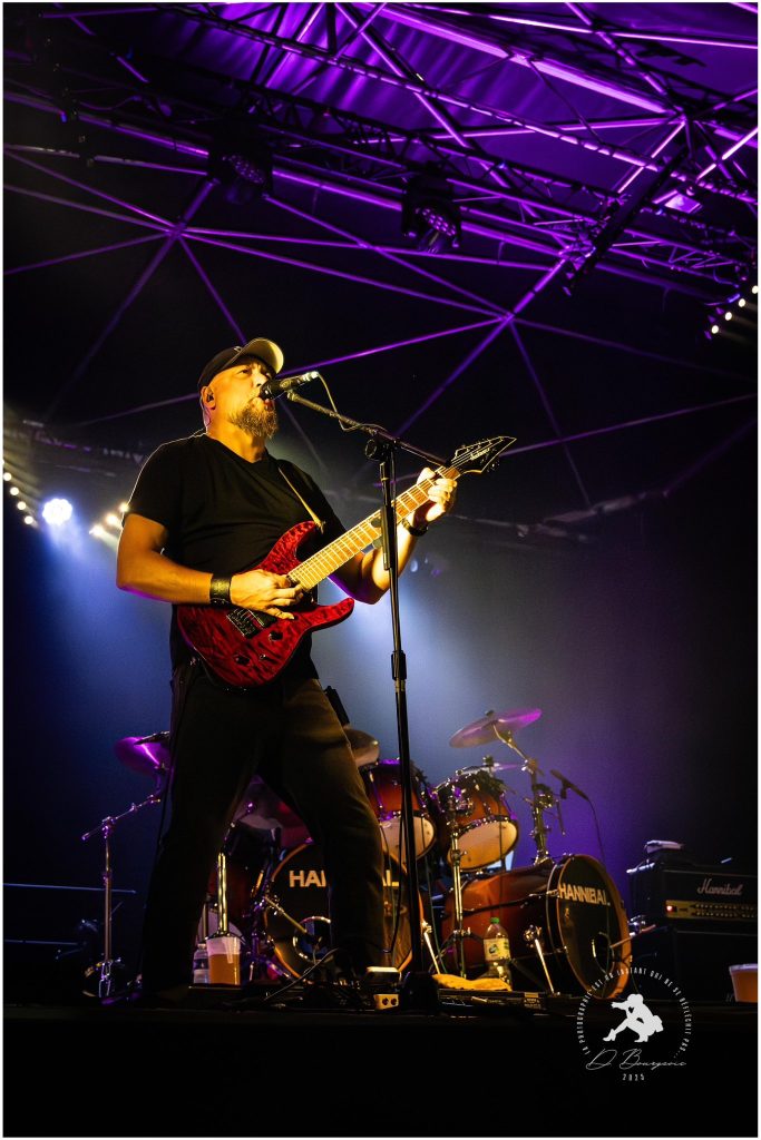 Jérôme, guitariste d'Hannibal, aux Touches (44), le 14 juin 2025
